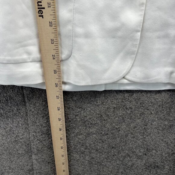 Theory Blazer Women 0 White Silk Blend Single Button Lightweight Sport Coat - Picture 5 of 11